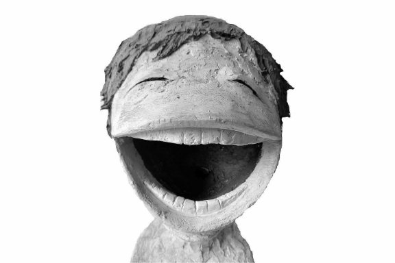 lachende skulptur roetzel